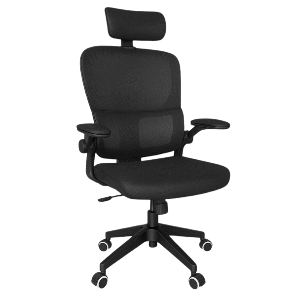 Premium Ergonomic Office Chair Black- High Back Mesh Design with 3D