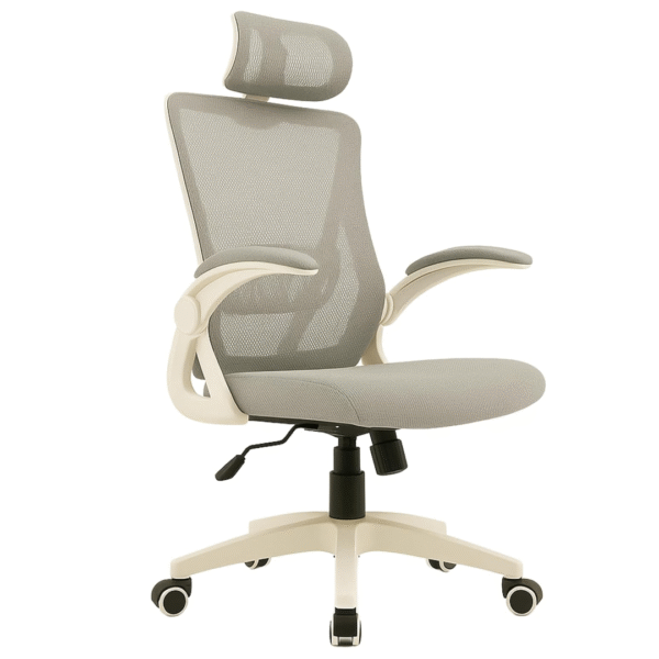 Ergonomic Office Chair White/Grey