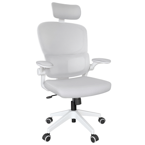 Premium Ergonomic Office Chair White/Grey